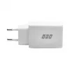 EFB Elektronik G452CE 45W Dual USB-C GaN Wandladegerät-Set mit 2m USB-C Kabel, Weiß