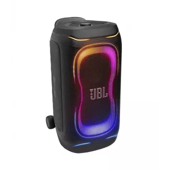 JBL PartyBox 330 Tragbarer Party-Lautsprecher mit 240W RMS, 18h Akku, IPX4 spritzwassergeschützt, Bluetooth 5.1, Dynamische Lichtshow, Rollen & Teleskopgriff, Schwarz
