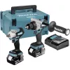 Makita DLX2588GJ 18V LXT Bürstenloses 2-teiliges Combo-Kit mit DDF485 Bohrschrauber, DTD153 Schlagschrauber, 2x 5,0Ah Akkus, Schnellladegerät und MAKPAC Koffer