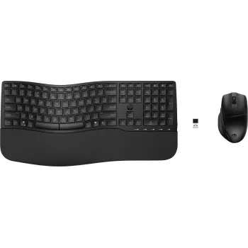 HP 680 CFT Dual-Mode Kabelloses Tastatur- und Maus-Set, UK-Layout, Schwarz 8T6L6AA#ABE