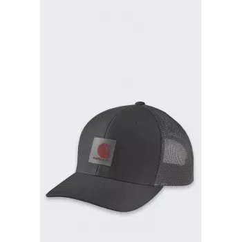 Carhartt Twill Mesh-Back Logo Patch Cap - Schwarz