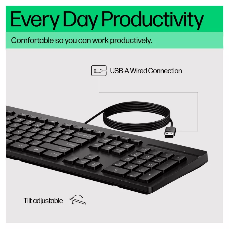 HP 125 G2 USB kabelgebundene Tastatur