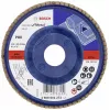 Bosch X431 Standard für Metallfächerschleifscheibe, 115 mm, Zirkonkorund, P60 Körnung, 22,23 mm Bohrung 2608601272