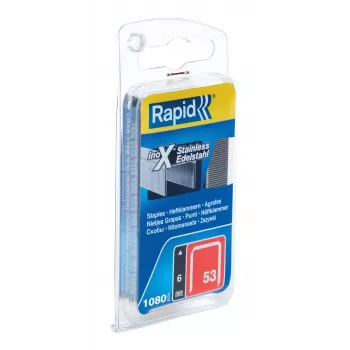 RAPID TOOLS Feindrahtklammern Typ 53, 6 mm, Edelstahl, Kleinpackung, auf Karte mit Euroloch, 1 Stk. (40109509)