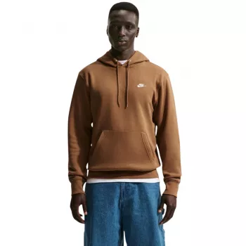 Nike Club Fleece Herren Sweatshirt mit Rundhalsausschnitt Braun FN3859 270 Größe S