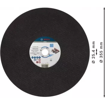 Bosch Trennscheibe für kleine Winkelschleifer 355 x 4 x 25,4 mm, 2608601339