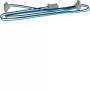 HAGER KU9S115YE Y-Verbindungskabel, Schwarz/Blau, 1,5 m, 1 Stecker auf 2 Buchsen