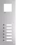 Hager RTQ106X Sprechanlagen-Frontplatte Mono 6 Tasten Weiß