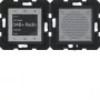 HAGER WAN6110BG Radio Touch UP DAB+ Bluetooth-Lautsprecher Unterputz Glänzend Schwarz