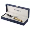 Waterman Hemisphere Rollerball-Stift - Fein, Glänzend Schwarz mit Chrom-Zierringen, Geschenkbox 2225136
