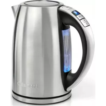 Cuisinart CPK17E-B Elektrischer Wasserkocher, 1,7 L, 1500 W, Edelstahl, 6 Temperatureinstellungen