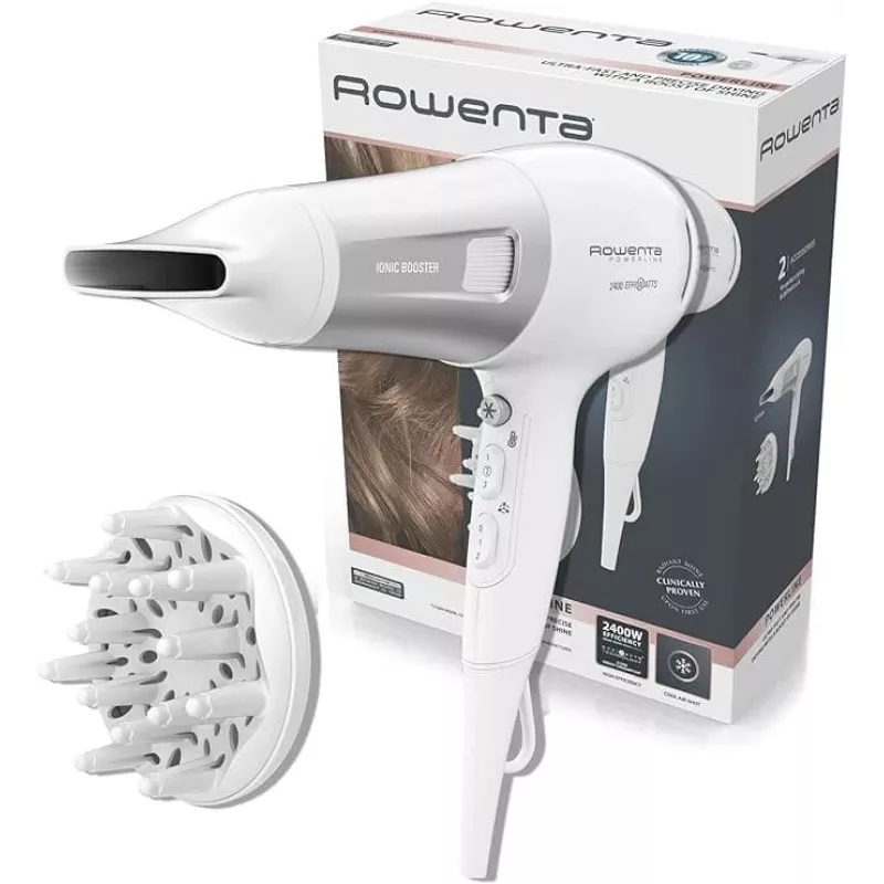 Rowenta Power 2100W Haartrockner Weiß/Silber