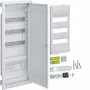 HAGER VU603WWH Unterputz-Verteilerschrank mit integrierter Steckdose und Kunststofftür, 3 Reihen, 36 Module, Weiß