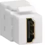 Hager Keystone Modul universalVZ20HS HDMI Buchse zu HDMI Buchse 180° Weiß