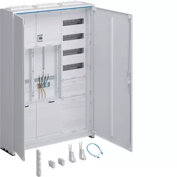 Hager universZ Komplett-Zählerschrank 1100x800x205mm 3-Phasen 2 Zählerplätze APZ Weiß ZB333Q25ENT