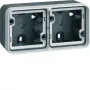 Hager LEF Geräteinstallationskanal Basis WNA672, Grau, 2000x60x70 mm