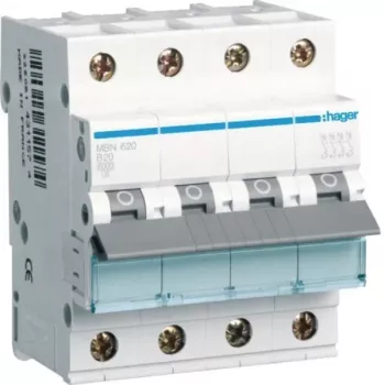 Hager MBN620 3P+N B-20A 6kA Leitungsschutzschalter