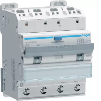 Hager ADM470QC FI/LS-Schalter 4P 6kA C20 30mA Typ A Quick Connect