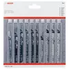 Bosch Stichsägeblätter-Set Holz 2607011169 10 Stück T-Schaft HCS