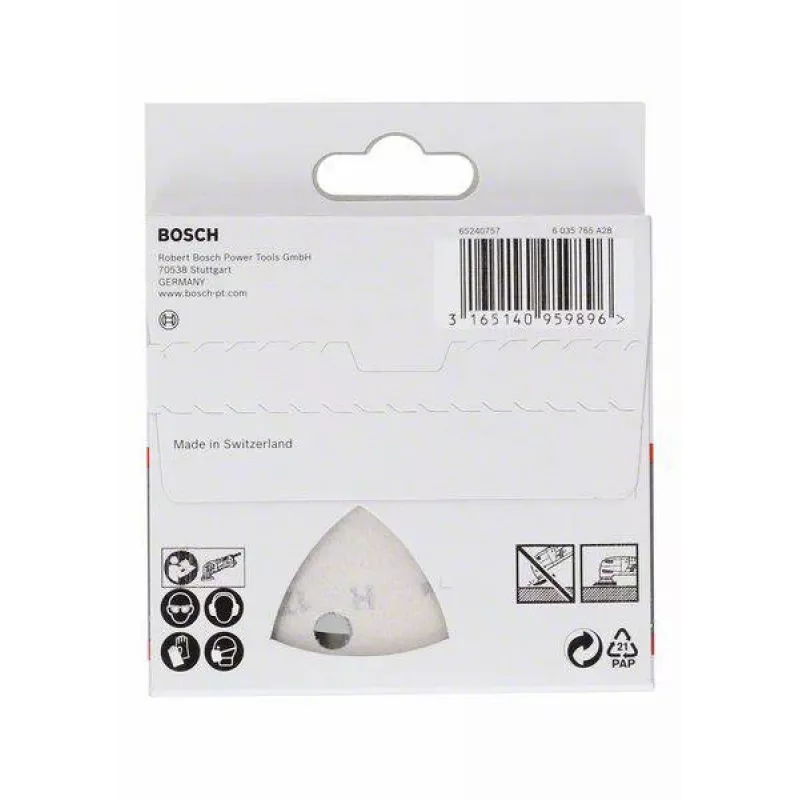 Bosch 2608621689 Delta-Schleifblatt P240 93 mm 5er-Pack