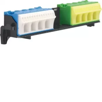 Hager PE/N Klemmenblock mit Träger 2x18 Quick-Connect FZ382