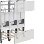 HAGER Komplettes Zählerfeld ZL33W4N, 3-phasig, 3-Punkt, 1050mm, 3-Feld