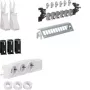 HAGER UM00M1 Multimedia-Verteilerset mit 3 Schuko-Steckdosen und 12 RJ45 Cat.6 Patch-Ports, 24 TE