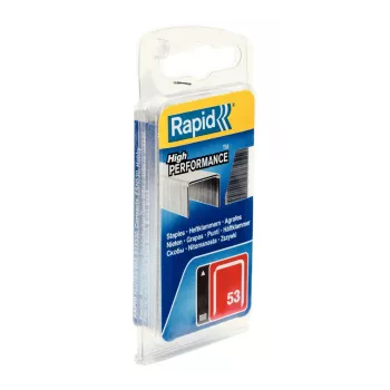 Rapid No. 53 Feindrahtklammern, 12 mm Schenkellänge, verzinkter Stahl, 2500er Packung 40109505
