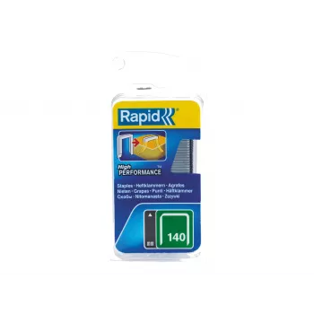 RAPID TOOLS Rapid Flachdrahtklammern Typ 140, 14 mm Schenkellänge, verzinkter Stahl, 1250 Stück, auf Karte 40109576