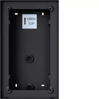 Hager REW406X Aufputzgehäuse für Mono-Sprechanlage, 1 Taste