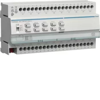 HAGER TYMS620D KNX Secure Schalt- und Jalousieaktor, 20 Schalt- / 10 Jalousiekanäle, 16 A, DIN-Schiene