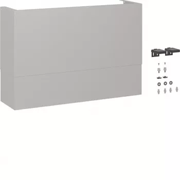 Hager universZ Teleskop-Kabelmanagement-Panel FZ0800TB, Höhe 350-680 mm, Tiefe 205 mm, Weiß