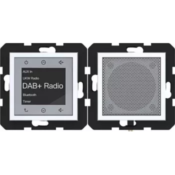 HAGER WAN6110WG Radio Touch UP DAB+ Bluetooth-Lautsprecher Unterputz