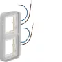 Hager WNA712 W.1 1-fach Abdeckrahmen mit blauer LED-Beleuchtung, 230V, Polarweiß