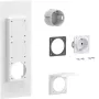 Hager universZ Flanschmontierte Schuko-Steckdose, 1-fach, 250 V, 16 A, Lichtgrau ZY01SD
