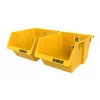 DEWALT DWST82813-1 TSTAK Werkzeugkoffer Doppelpack – 2x 14L stapelbare Kunststoffbehälter, Schwarz/Gelb