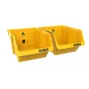 DEWALT DWST82813-1 TSTAK Werkzeugkoffer Doppelpack – 2x 14L stapelbare Kunststoffbehälter, Schwarz/Gelb