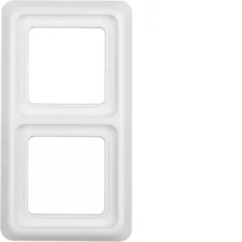 Hager 2-fach Rahmen WWD1200PW Polarweiß