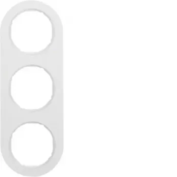 HAGER WLD9300WG R.Classic 3-fach Abdeckrahmen, Polarweiß