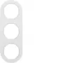 HAGER WLD9300WG R.Classic 3-fach Abdeckrahmen, Polarweiß
