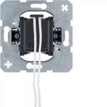 HAGER WDE3966 Zugschalter mit getrenntem Meldekontakt, 10 AX, 250 V, Polarweiß