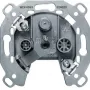 Hager WDF4593 Antennensteckdose 3-fach SAT TV FM Einzelsteckdose Modul-Einsatz Unterputz