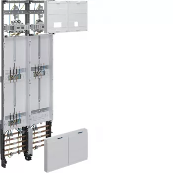Hager ZK53Q5NT universZ Komplett-Zählerfeld, 3-Punkt, 3-Phasen, 10 mm², mit Trennschalter, 1350x500mm
