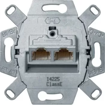 Hager WDF410866 UAE Anschlussdose 8/8-polig geschirmt Cat.6A RJ45 Datendose