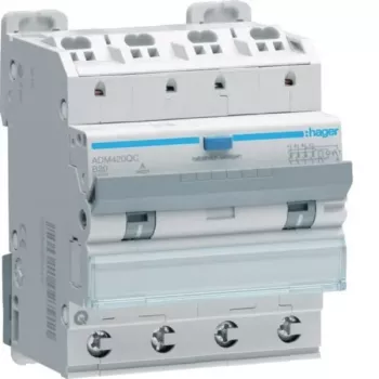 Hager ADM420QC RCBO 4P 6kA B20A 30mA Typ A QuickConnect
