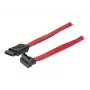 TECLINE SATA-Kabel, 7-Pin SATA Stecker auf 7-Pin SATA Stecker, 1,0 m, Rot 314000