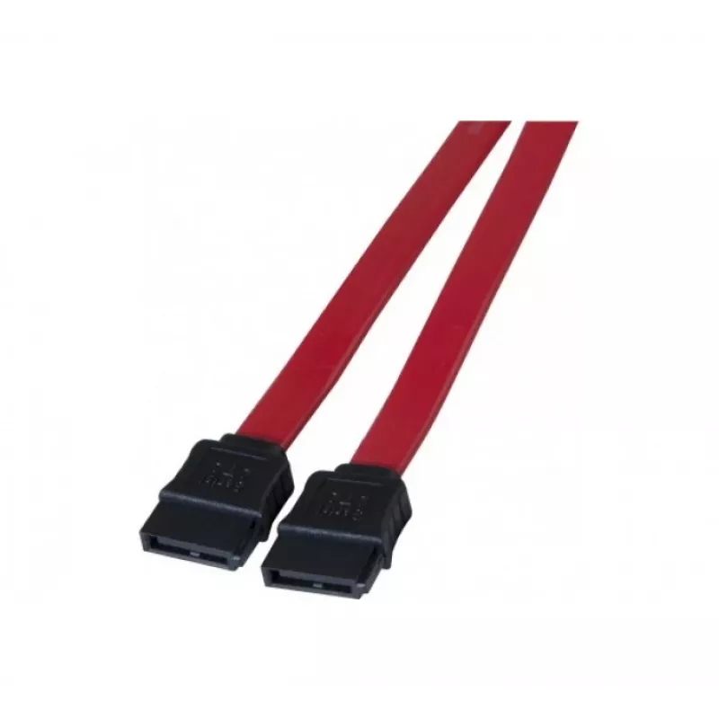 TECLINE SATA-Kabel, 7-Pin SATA Stecker auf 7-Pin SATA Stecker, 1,0 m, Rot 314000