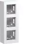 HAGER WAD8310WM Aufputz-Gehäuse 3-fach, A.8 Design, Reinweiß