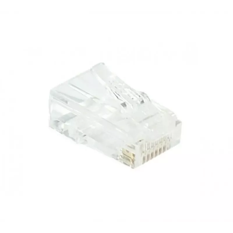 EXERTIS CONNECT RJ45 Modularstecker Cat. 6 UTP für Litzenkabel, transparent, 10er-Pack 920560