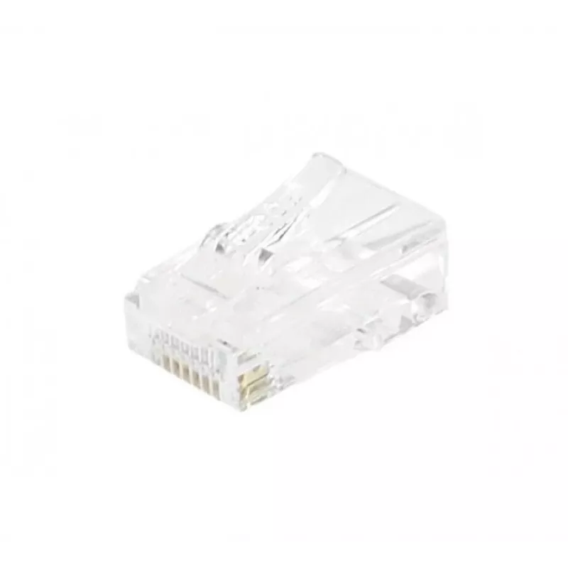 EXERTIS CONNECT RJ45 Modularstecker Cat. 6 UTP für Litzenkabel, transparent, 10er-Pack 920560